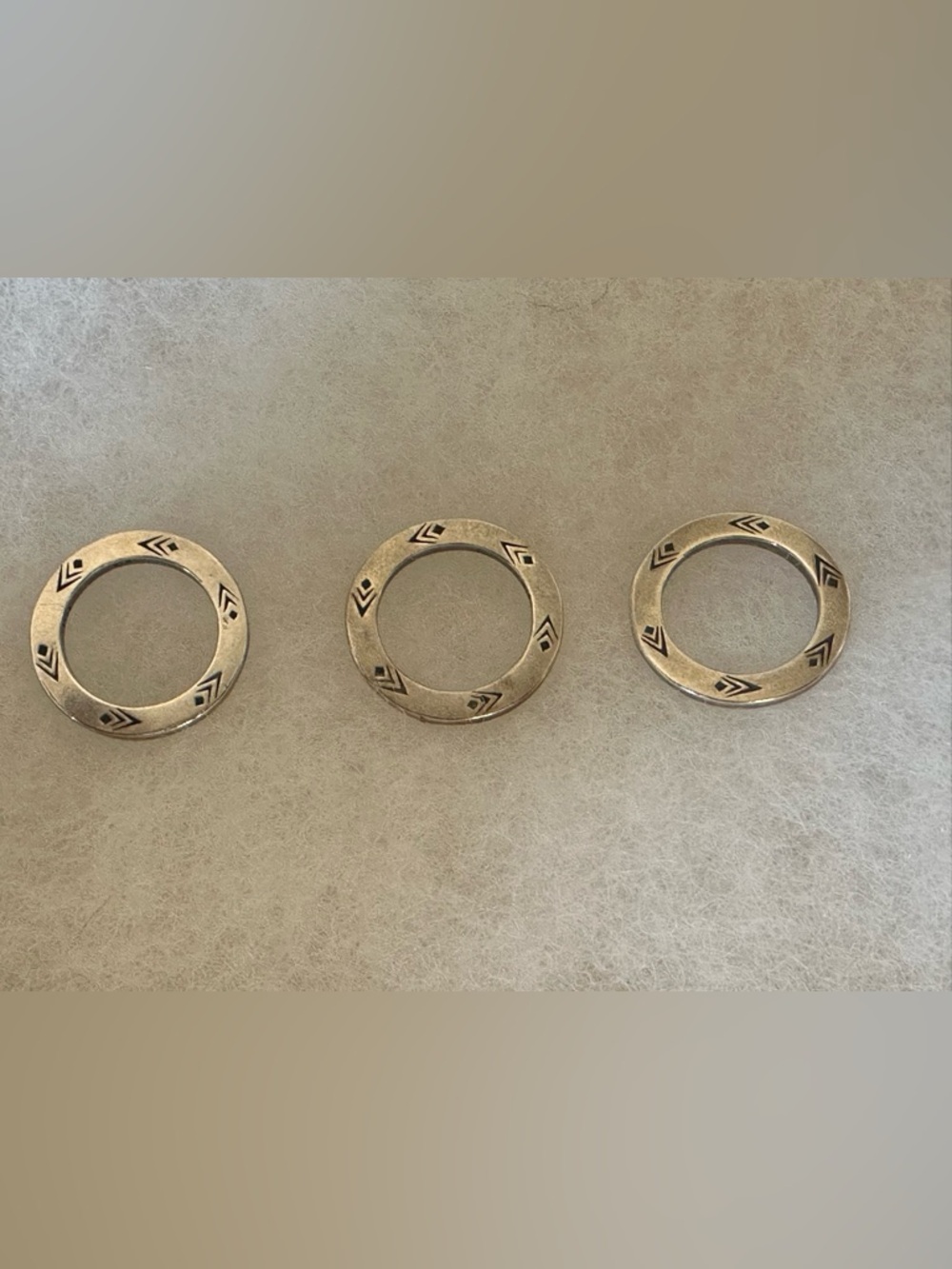 Silpada Sterling Silver Hope, Believe and Friendship Circles - Picture 4 of 4